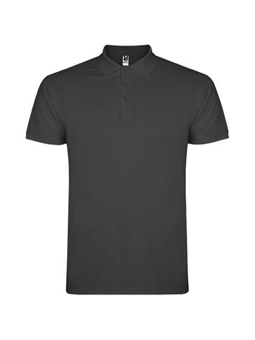 Star koszulka męska polo z krótkim rękawem, dark lead