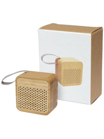 Bambusowy głośnik Bluetooth® Arcana, piasek pustyni