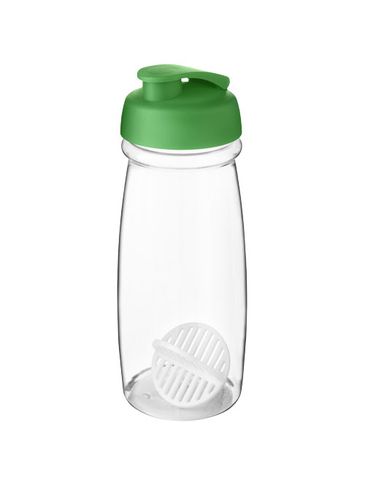 Shaker H2O Active Pulse o pojemności 600 ml, zielony / przezroczysty