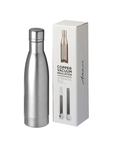 Vasa butelka z miedzianą izolacją próżniową o pojemności 500 ml, srebrny