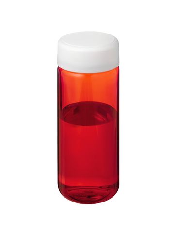 Bidon H2O Active® Octave Tritan™ o pojemności 600 ml z zakrętką, czerwony / biały
