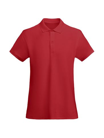 Prince polo damska z krótkim rękawem, czerwony