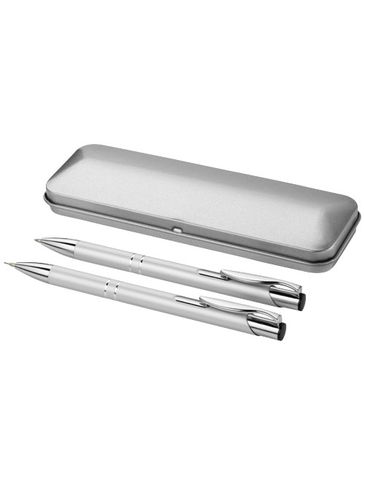 Zestaw piśmienniczy Dublin, srebrny
