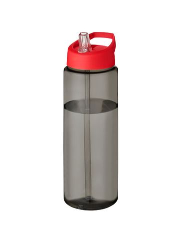 H2O Active® Eco Vibe 850 ml, bidon z dzióbkiem , ciemnografitowy / czerwony