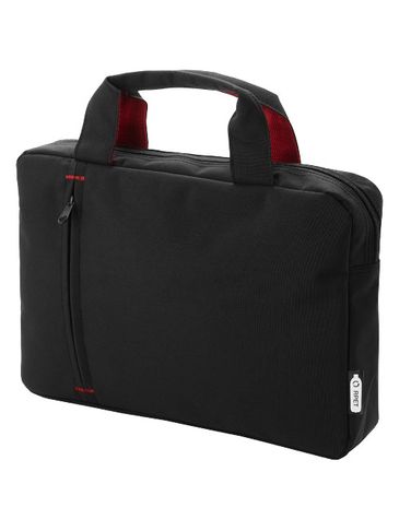 Detroit teczka z tworzywa pochodzącego z recyklingu, czerwony / czarny