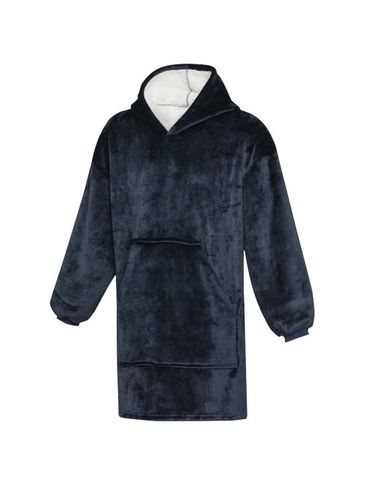 Denali kocyk z kapturem z certyfikatem GRS, ciemnoniebieski