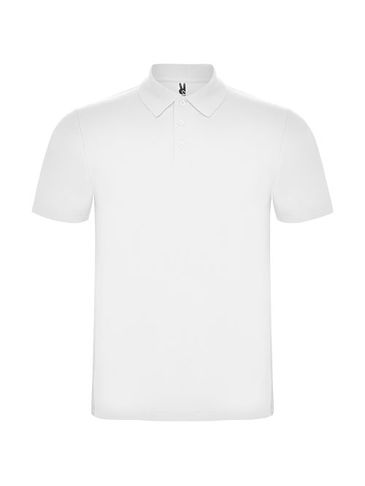 Austral koszulka polo unisex z krótkim rękawem, biały