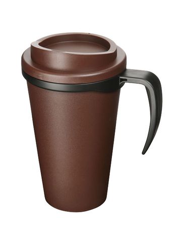 Kubek termiczny z serii Americano® Grande o pojemności 350 ml, brązowy / czarny