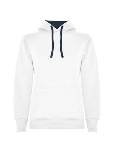 Urban damska bluza z kapturem, biały / navy blue