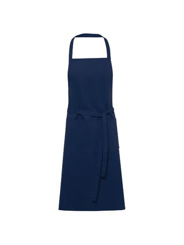 Orissa fartuch z bawełny organicznej o gramaturze 200 g/m², granatowy