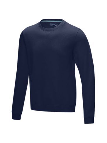 Męska organiczna bluza Jasper wykonana z materiałów pochodzących z recyklingu, granatowy