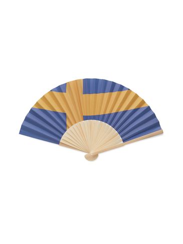 FUNFAN - Ręczny wachlarz z flagą