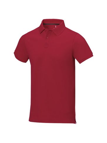Męskie polo Calgary z krótkim rękawem, czerwony