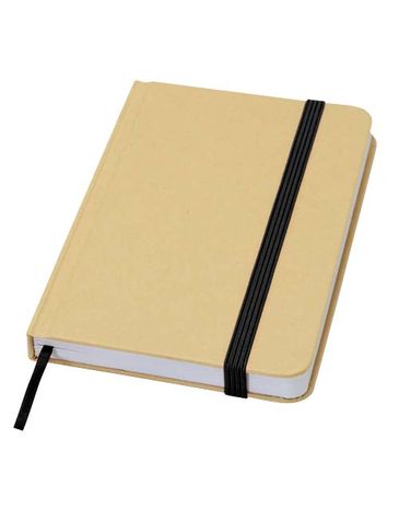 Reed notatnik A6 z twardą okładką z materiałów z recyklingu i gładkimi stronami, czarny