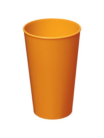 Kubek Arena o pojemności 375 ml wykonany z tworzywa sztucznego, pomarańczowy