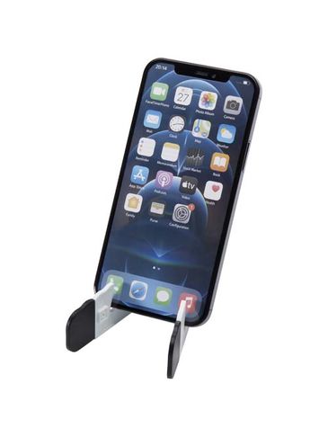 Buna składany stojak na tablet i telefon wykonany z tworzyw sztucznych pochodzących z recyklingu, biały