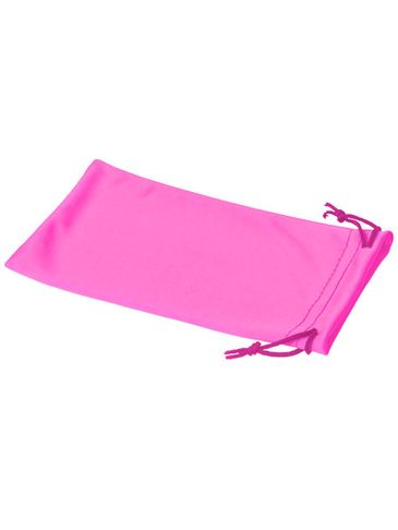 Pokrowiec z mikrofibry do okularów przeciwsłonecznych Clean, neonowy różowy