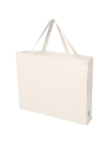 Odessa torba na zakupy z bawełny z recyklingu z certyfikatem GRS 220 g/m² 40L, piasek pustyni