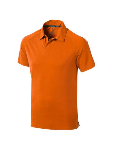 Męskie polo Ottawa z krótkim rękawem z dzianiny Cool Fit odprowadzającej wilgoć, pomarańczowy