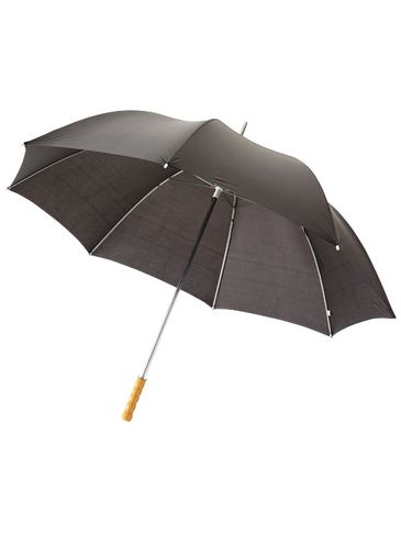 Parasol golfowy Karl 30'' z drewnianą rączką, czarny