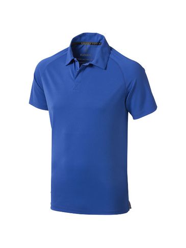 Męskie polo Ottawa z krótkim rękawem z dzianiny Cool Fit odprowadzającej wilgoć, niebieski