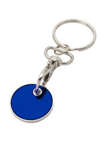 Rory brelok z monetą do wózka, niebieski