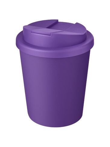 Kubek Americano® Espresso Eco z recyklingu o pojemności 250 ml z pokrywą odporną na zalanie , fioletowy