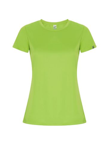 Imola sportowa koszulka damska z krótkim rękawem, limonka