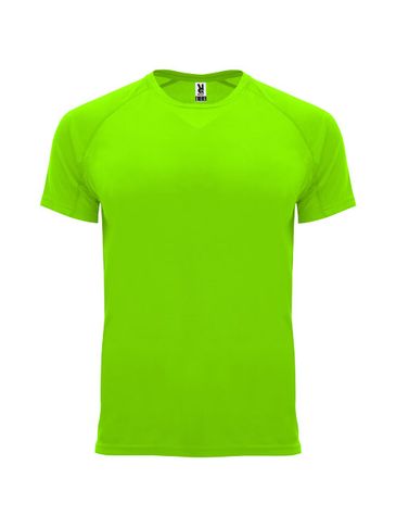 Bahrain sportowa koszulka dziecięca z krótkim rękawem, fluor green