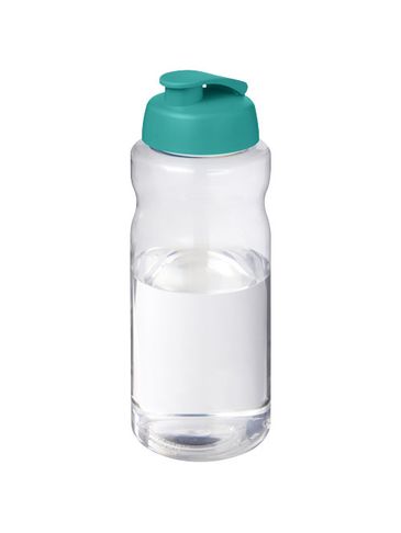 H2O Active® Big Base bidon z wieczkiem zaciskowym o pojemności 1 litra, morski