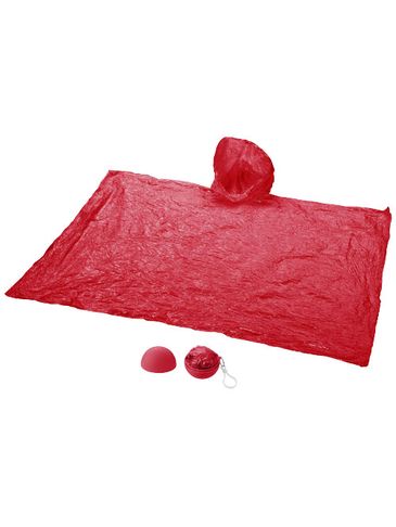 Ponczo przeciwdeszczowe Xina, czerwony