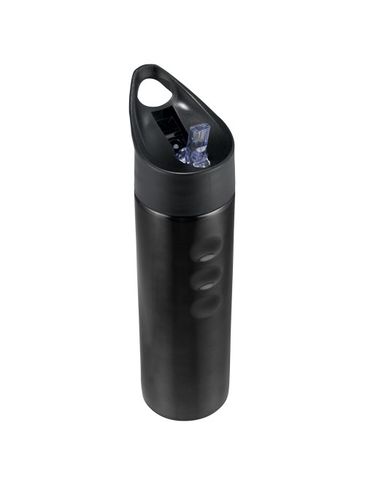 Sportowa butelka ze stali nierdzewnej Trixie, czarny