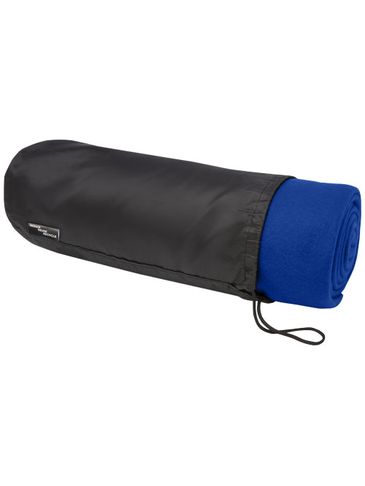 Koc polarowy z plastiku z recyklingu Willow, błękit królewski