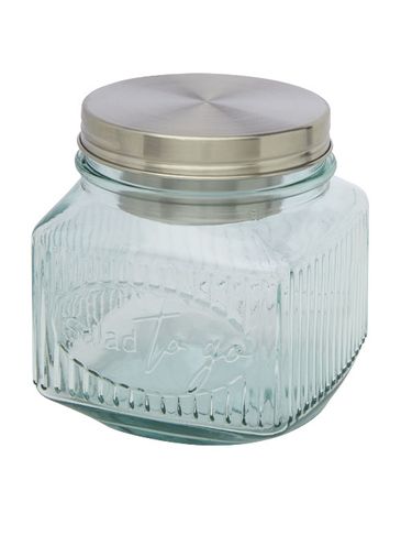 Salaterka ze szkła z recyklingu Lechug, przezroczysty bezbarwny