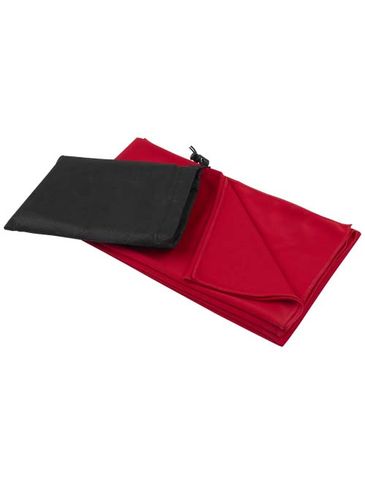 Lucas ręcznik sportowy RPET 70x140 cm, czerwony