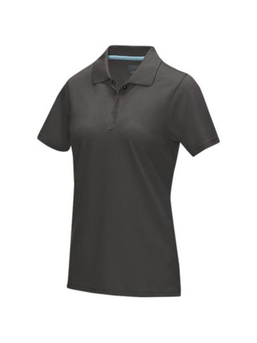 Damska organiczna koszulka polo Graphite, szary sztormowy