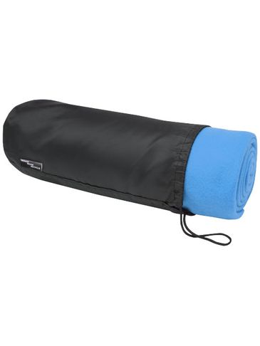 Koc polarowy z plastiku z recyklingu Willow, niebieski