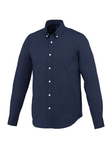 Męska koszula Vaillant z tkaniny Oxford z długim rękawem, granatowy