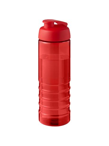 H2O Active® Eco Treble bidon z otwieraną pokrywką o pojemności 750 ml, czerwony / czerwony