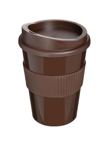 Kubek z serii Americano® Medio o pojemności 300 ml z uchwytem, brązowy