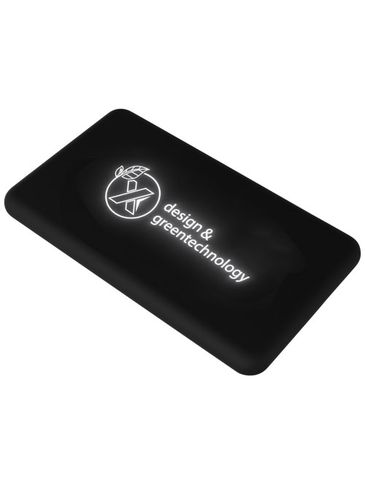 Kieszonkowy powerbank solarny SCX.design P29, czarny / biały