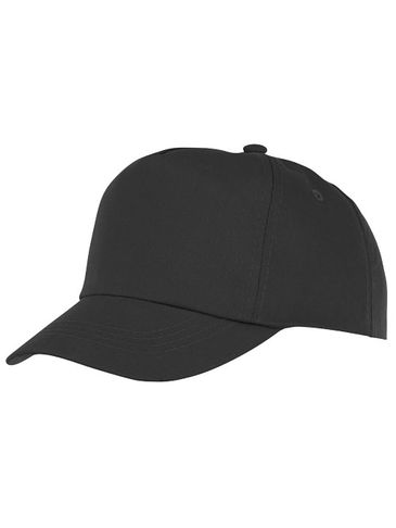 Czapka 5-panelowa dla dzieci Feniks, czarny