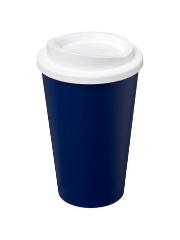 Kubek termiczny z serii Americano® o pojemności 350 ml, niebieski / biały