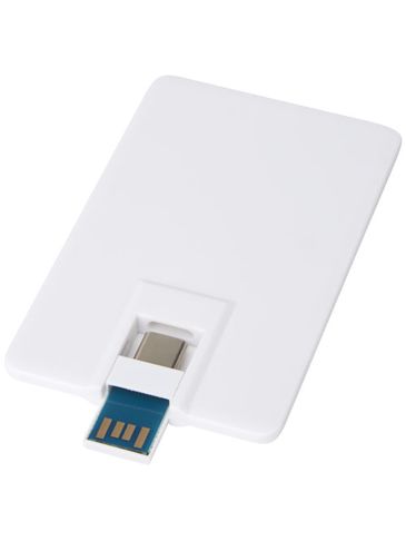 Duo Slim 64 GB napęd USB z portem typu C i USB-A 3.0, biały