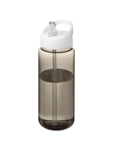 Bidon H2O Active® Octave Tritan™ o pojemności 600 ml z dzióbkiem, ciemnografitowy / biały