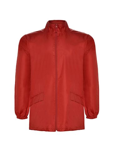 Escocia lekka kurtka przeciwdeszczowa unisex, czerwony