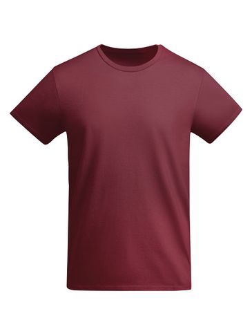 Breda koszulka męska z krótkim rękawem, garnet