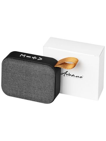 Materiałowy głośnik Bluetooth® Fashion, szary