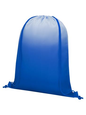 Gradientowy plecak Oriole ściągany sznurkiem, błękit królewski