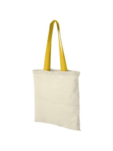 Torba bawełniana Nevada 100 g/m², natural / żółty